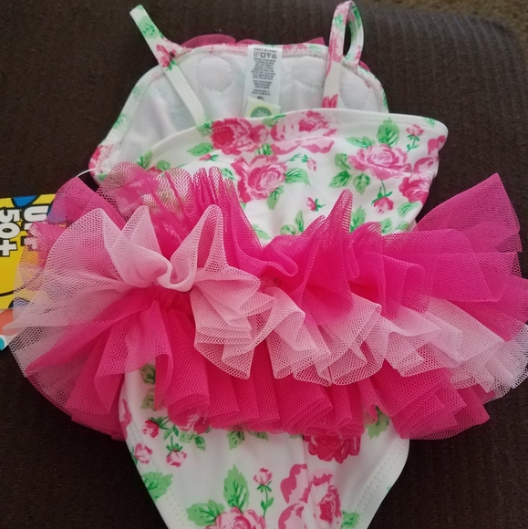 Little Me floral tutu swimsuit - Picture 2 of 4